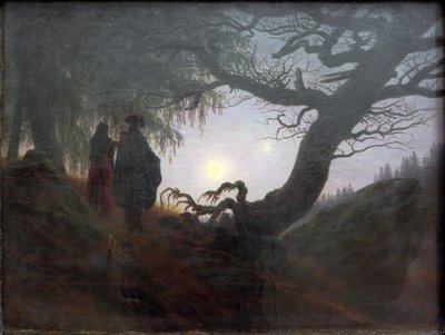 Man and Woman Contemplating the Moon by Caspar David Friedrich